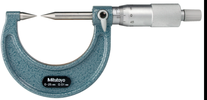 Mitutoyo 112-213 Point Micrometer with Carbide Tip
0-25mm, 30° Tip